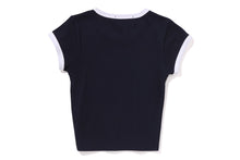 COLLEGE CROPPED TRIM TEE