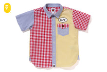 MULTI CHECK ONE POINT SS SHIRT